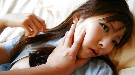 Slender japanese youthful Miyo in hot sex scene 